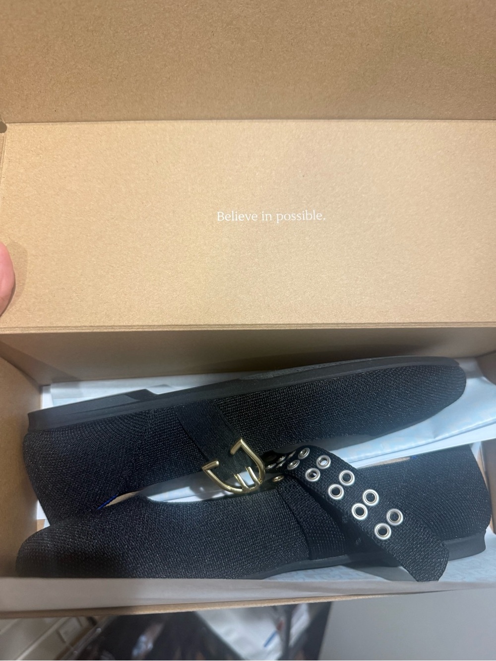 Rothy’s The Ballet Mary Jane in Black size 8 New in box!! - Picture 8 of 11
